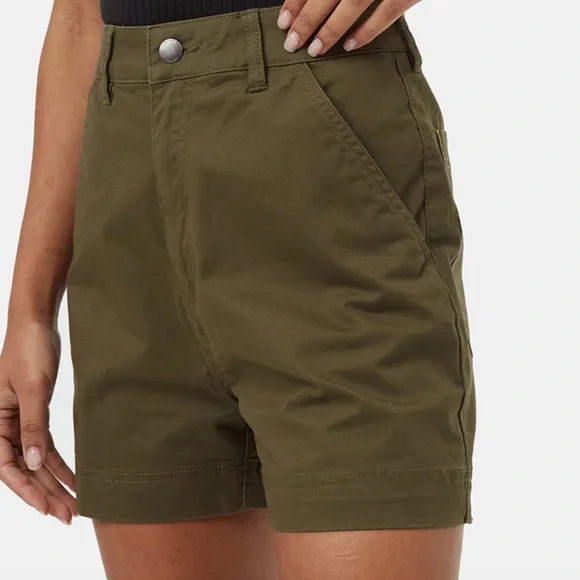 NWT Tentree womens twill high waist short Size 4 - Picture 7 of 8